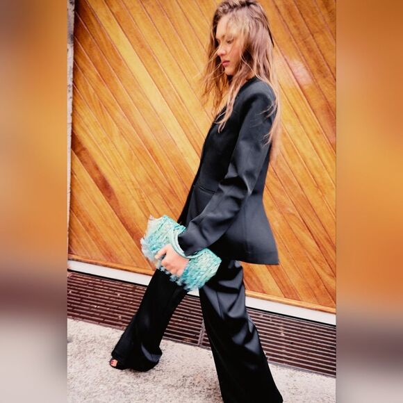 ZARA NWT RHINESTONE FRINGE BAG - Picture 13 of 13